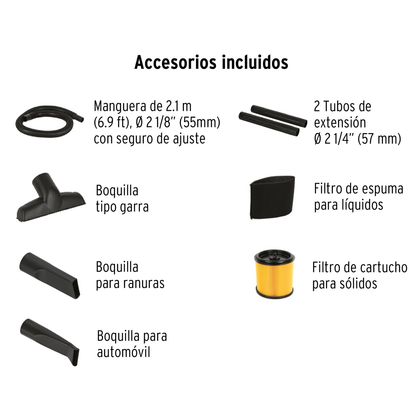Aspiradora de sólidos y líquidos. 12 gal. plástica. Truper