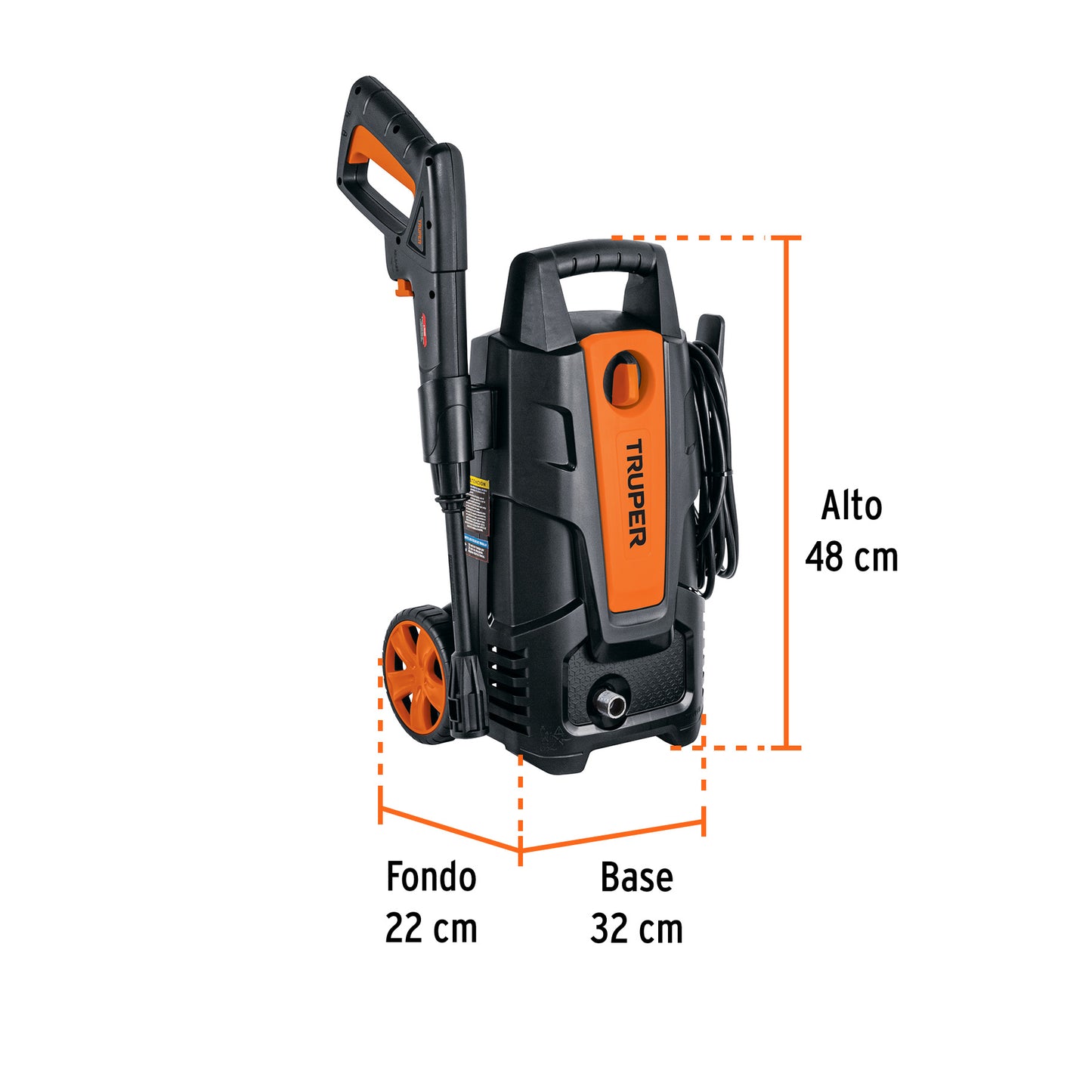 Hidrolavadora eléctrica 1500 PSI. Truper