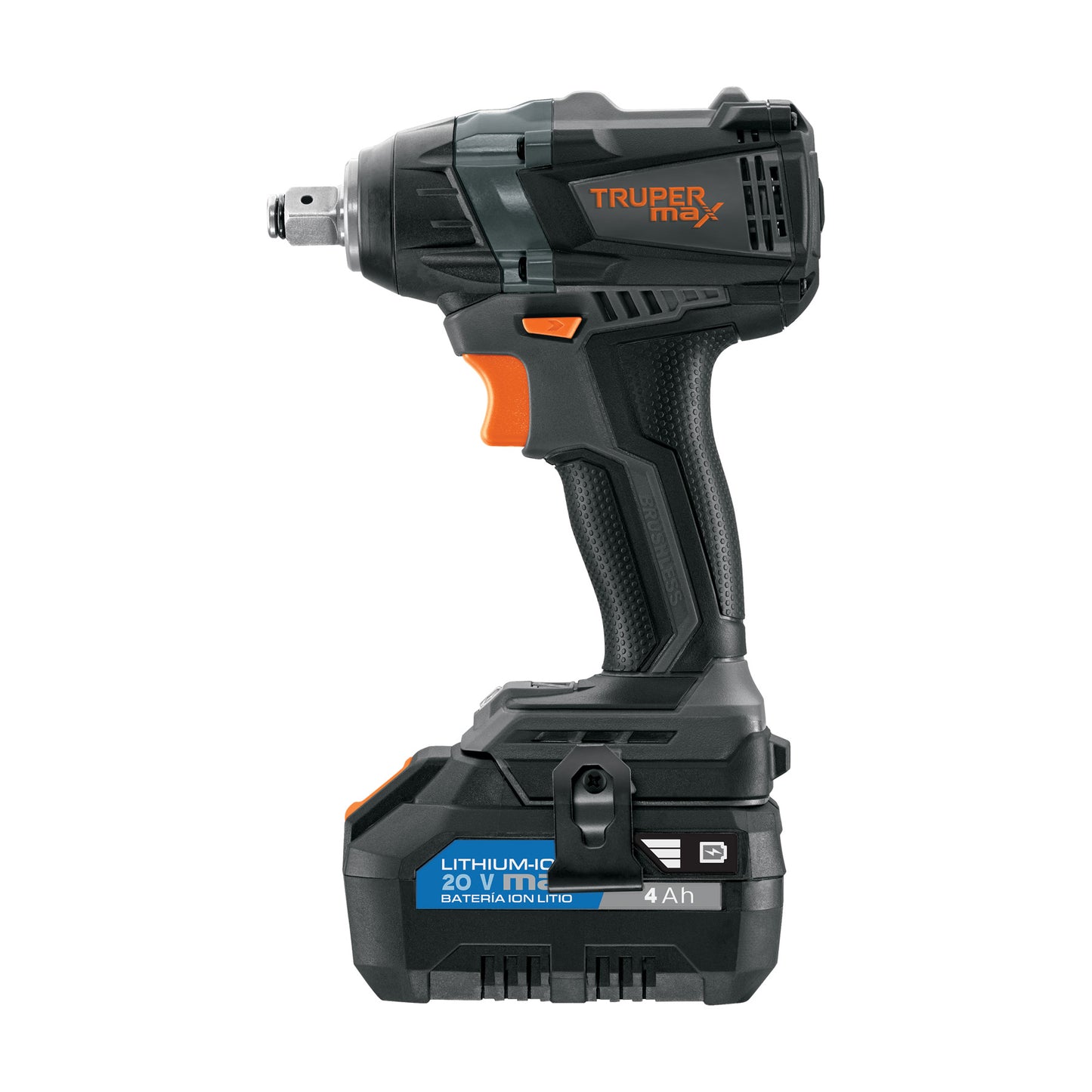 Llave de impacto 1/2". 20V. 155 lb/ft. 1 batería 4Ah. MAX