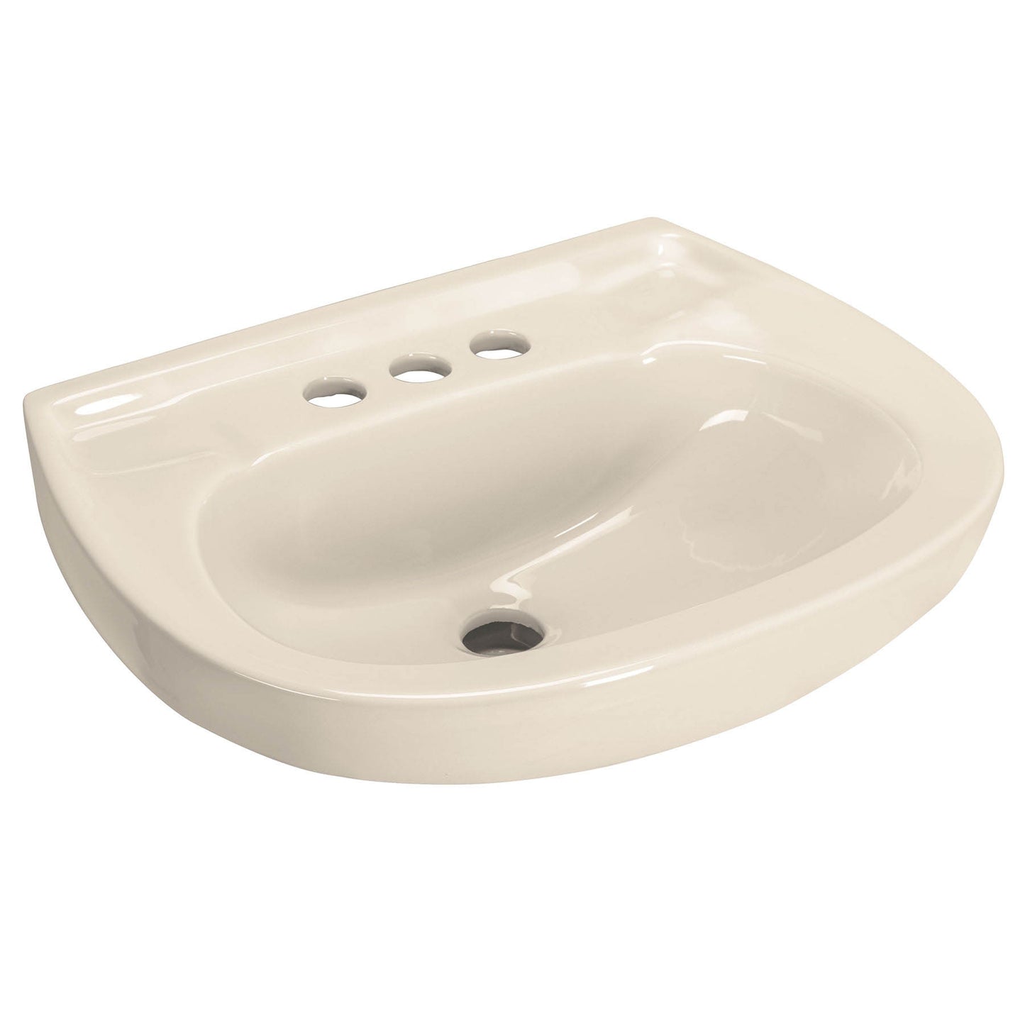 Lavabo cerámico con rebosadero. marfil. FOSET