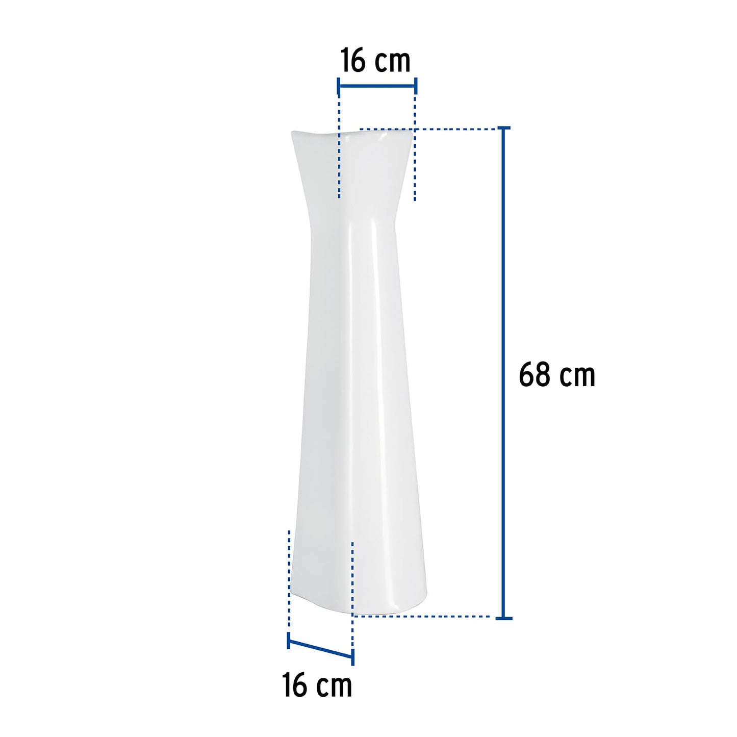 Pedestal cerámico para lavabo. blanco. FOSET