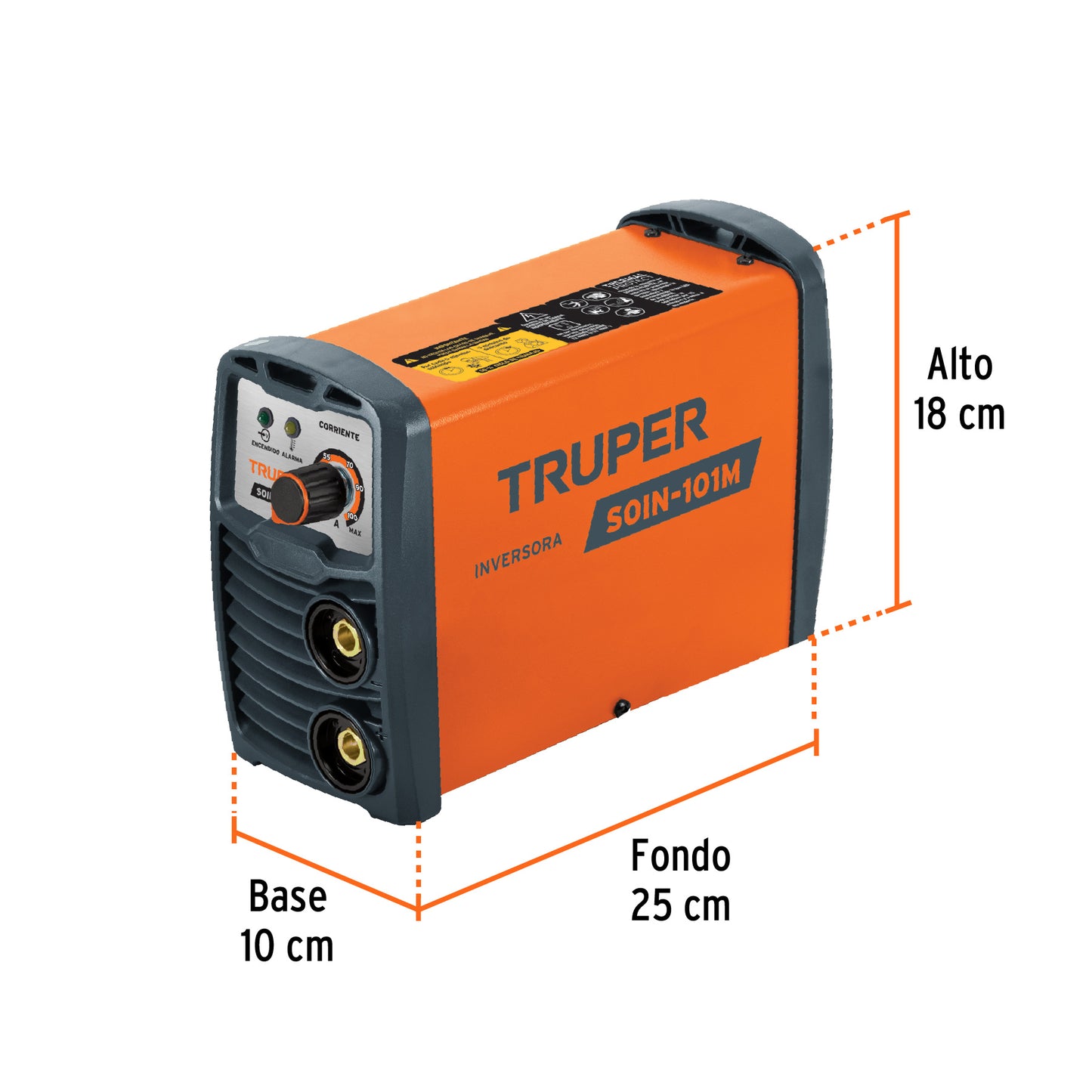 Mini soldadora inversora 100A. 127V. TRUPER