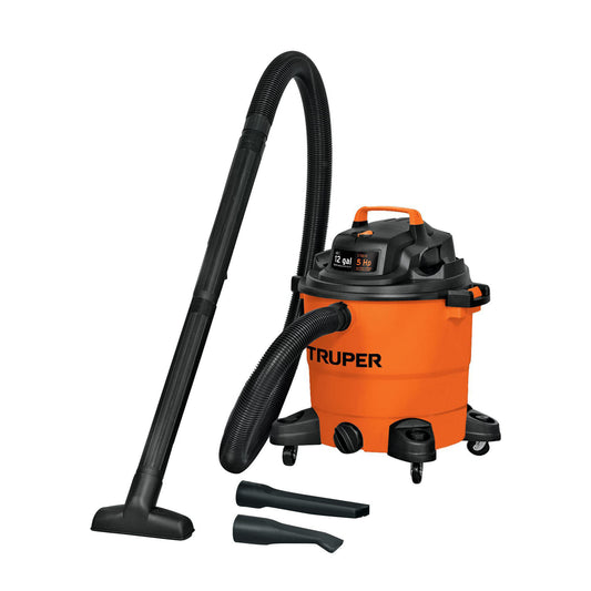 Aspiradora de sólidos y líquidos. 12 gal. plástica. Truper