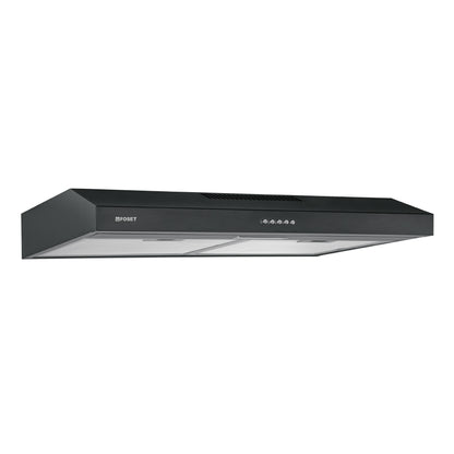 Campana extractora 75 cm. empotrable. negra. Foset