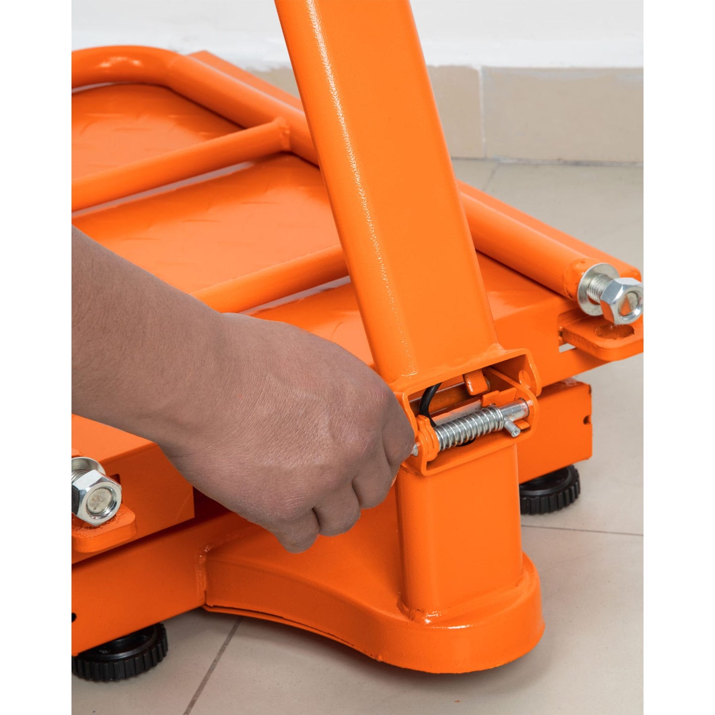 Báscula electrónica de plataforma. plegable. 200 kg. Truper