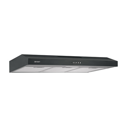 Campana extractora 80 cm. empotrable. negra. Foset