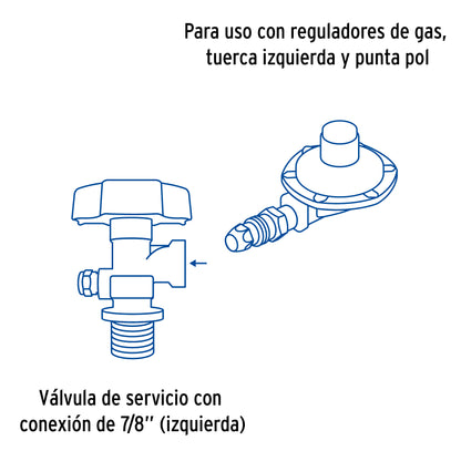 Cilindro portátil para gas LP, 4kg (9lb) Foset