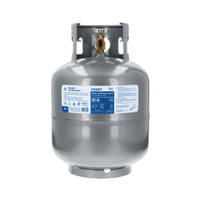 Cilindro portátil para gas LP. 20lb (9kg) Foset