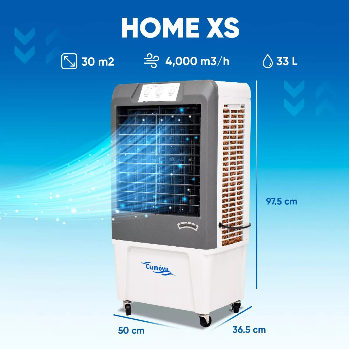 Enfriador De Aire Evaporativo Climovil Classic Home Xs
