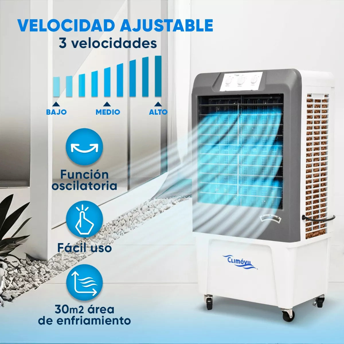 Enfriador De Aire Evaporativo Climovil Classic Home Xs