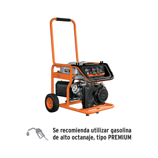 Generador portátil 5.5 kW motor a gasolina. TRUPER