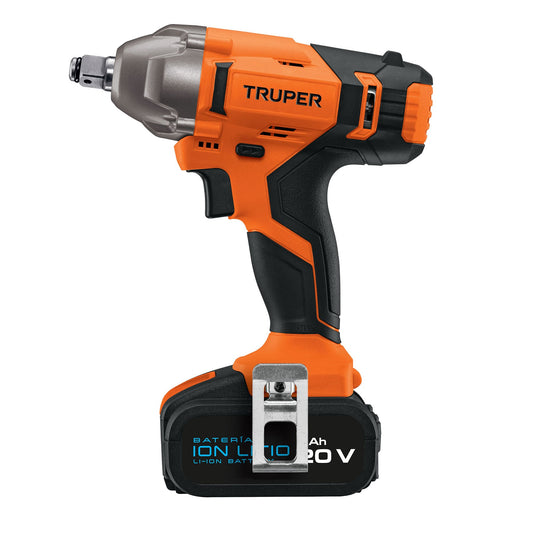 Llave de impacto 1/2". 20V. 133 lb/ft. 1 batería 4Ah. PRO
