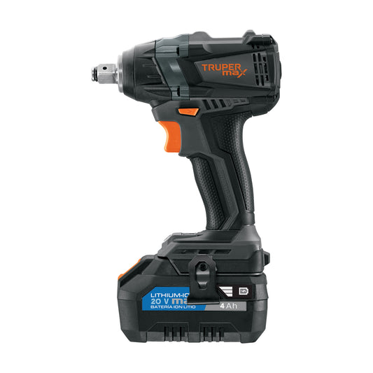 Llave de impacto 1/2". 20V. 155 lb/ft. 1 batería 4Ah. MAX