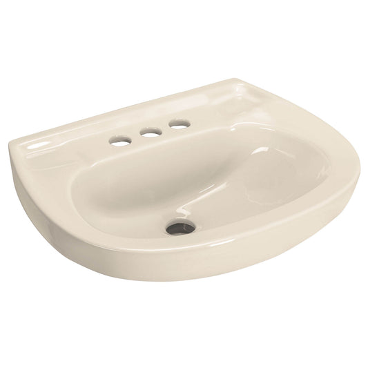 Lavabo cerámico con rebosadero. marfil. FOSET
