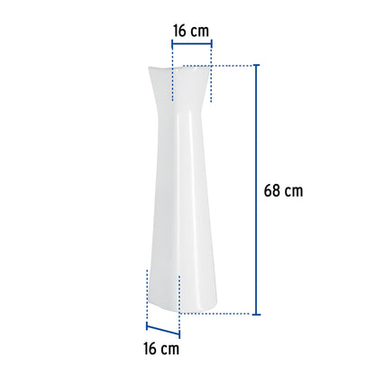 Pedestal cerámico para lavabo. blanco. FOSET