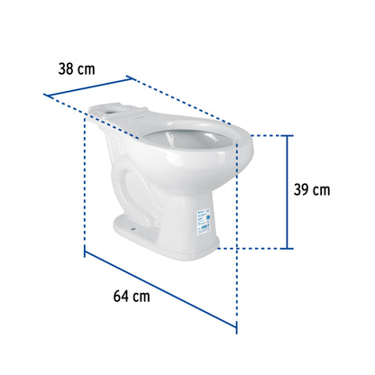 Taza redonda cerámica. blanco. FOSET