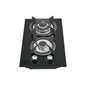Parrilla gas empotrable 30cm. 2 quem. vidrio negro. Riviera