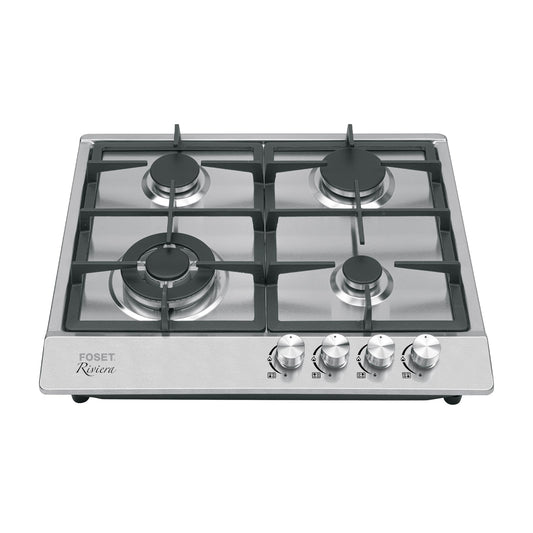 Parrilla gas empotrable 60cm. 4 quem. acero inox. Riviera