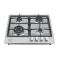 Parrilla gas empotrable 60cm. 4 quem. acero inox. Riviera
