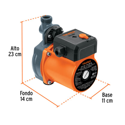 Bomba presurizadora 1/6 HP. TRUPER