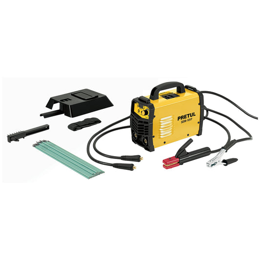 Mini soldadora inversora 100A. 127V. PRETUL