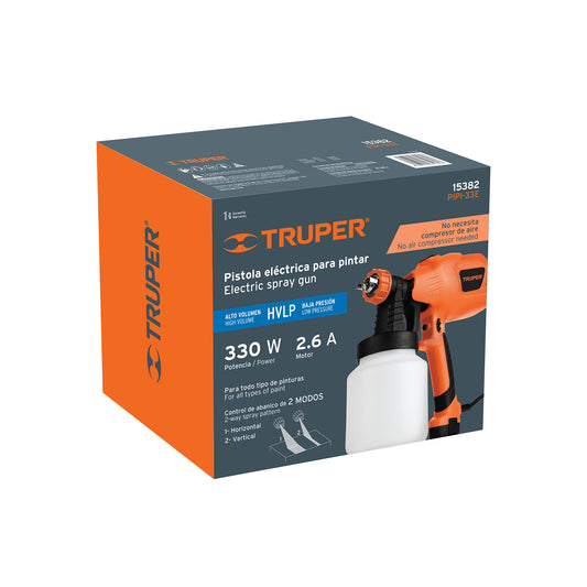 Pistola eléctrica para pintar de 330 W. Truper